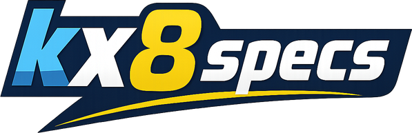 kx8 specs homepage logo